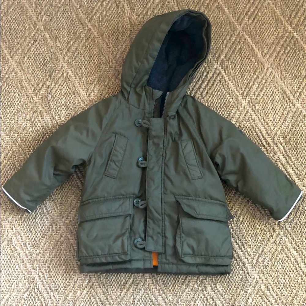Gap warm green winter puffer jacket. 18-24 months